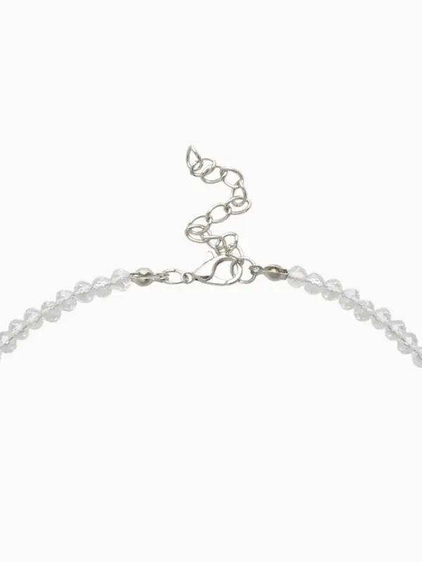 Чокер из бисера &laquo;Хрусталь&raquo;, цветной в серебре, 37 см + 5 см доп, цепочка