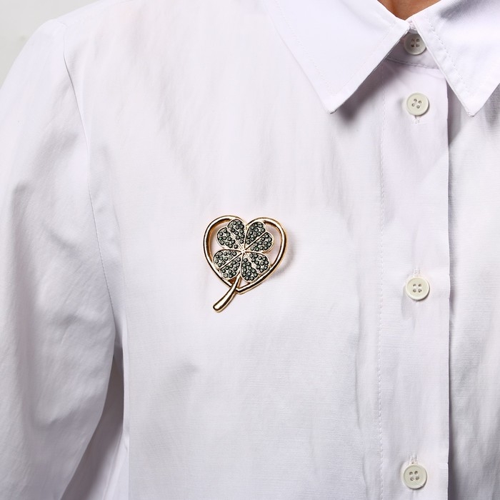 Брошь &laquo;На удачу&raquo;, 3.9 х 3.6 см