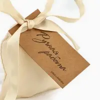 Мешочек подарочный из хлопка &laquo;Ручная работа&raquo;, 7 х 9 см +/- 1.5 см