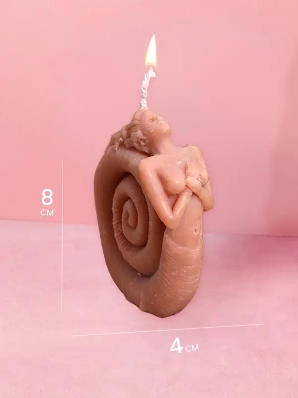 Свеча "Русалка" 6,5х4х8 см, соевый воск МИКС