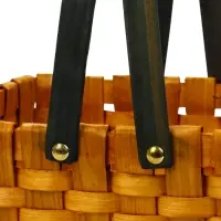 Корзина плетеная  28х23х16 см ручка h=15 см коричневый