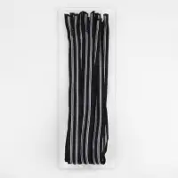 Молния &laquo;Трактор&raquo;, №5, разъёмная, замок автомат, 70 см, чёрная, белая