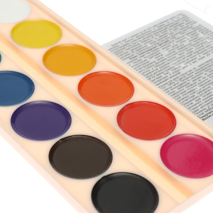 Акварель Луч "Школа творчества", 12 цветов, без кисти