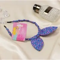 Ободок для волос &laquo;Веселые ушки&raquo;, сердечки, синий