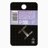 Заколки для волос на открытке &laquo;Аниме&raquo;, 3,7 х 3,7 х 1 см