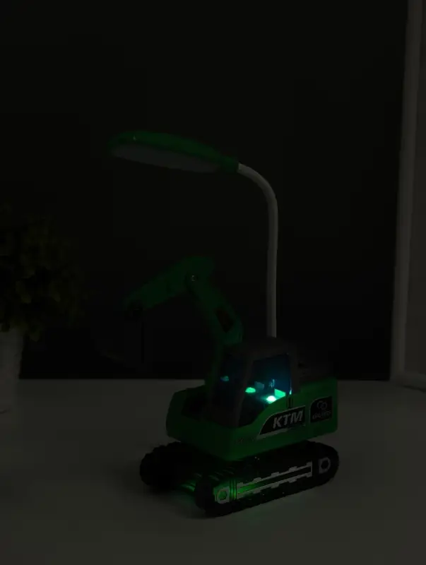 Ночник "Экскаватор" 8хLED 3Вт 5V USB АКБ 2 режима, точилка 7х11х31 см