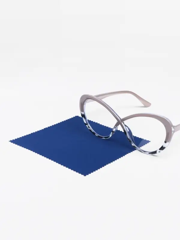 Салфетка для очков &laquo;Нежность&raquo;, в индивидуальной упаковке, синяя