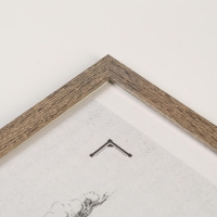 Фоторамка МДФ 30х40 см. №6, шир. 18 мм, толщ. 12 мм, Капучино (пластиковый экран)