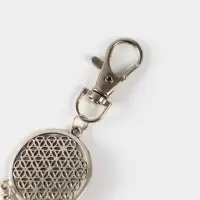 Брелок-кисточка "Ловец снов" 17 см, цв. серебристый