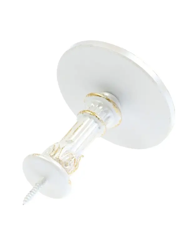 Крючок для штор CAPPIO KC211, d=9.6 мм, цвет белый с золотом, 2 шт