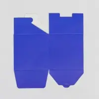 Коробка складная, квадратная с лентой, фиолетовая, 8&times;8&times;8 см