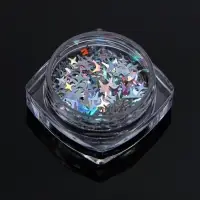 Пайетки для декора &laquo;Звёздная ночь&raquo;, голографические, серебристый