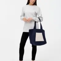 Шопер Shophop, синий с неокрашенным