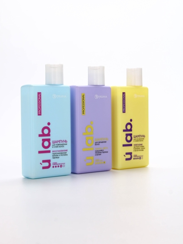 Профессиональный шампунь для окрашенных волос с активным комплексом и скваланом, 250 мл ULAB