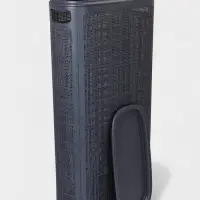 Плетёная корзина для белья с крышкой "Лён" 60л 43&times;20&times;80см, цвет графит