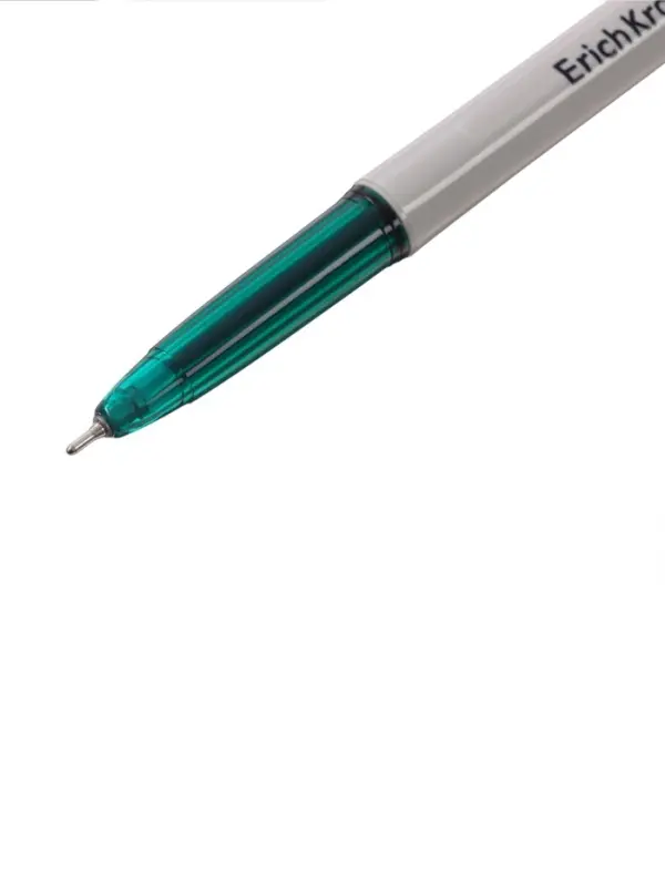 Ручка шариковая ErichKrause Slender Stick Grey, Super Glide, 0.7 мм, зелёная