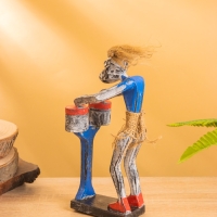 Сувенир &laquo;Абориген барабанщик&raquo;, 9&times;9&times;21 см, дерево