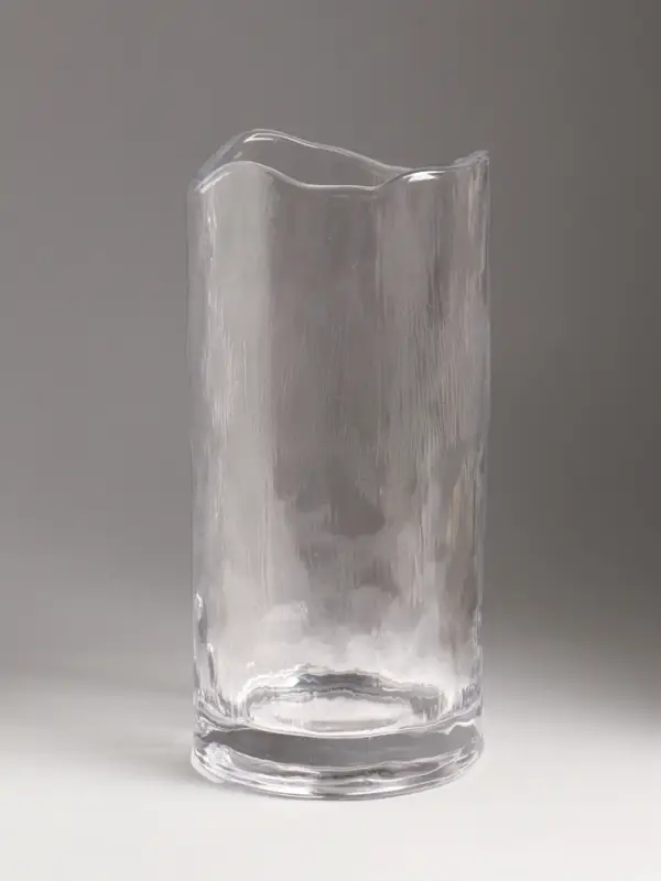 Ваза стекло настольная "Вега" 25х12 см, прозрачный