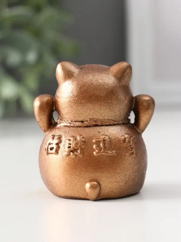 Фигура &laquo;Кот манэки-нэки&raquo;, 5.5&times;5&times;5 см, бронза