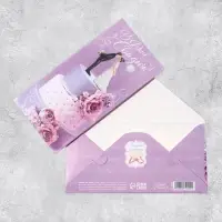 Конверт для денег &laquo;С днем свадьбы&raquo;, глиттер