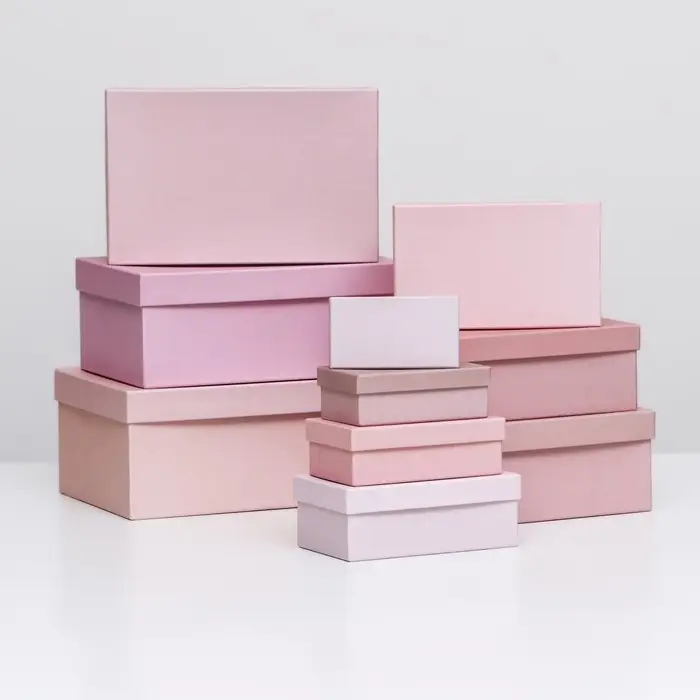 Набор коробок 10 в 1 &laquo;Пудра&raquo;, 30 х 19 х 13 - 12 х 6,5 х 4 см