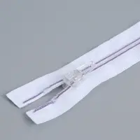 Молния &laquo;Спираль&raquo;, №5, разъёмная, замок автомат, 40 см, белая, сиреневая