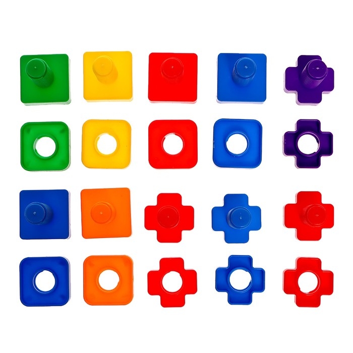 Конструктор &laquo;Болты и гайки&raquo;, в контейнере, 10 болтов и гаек