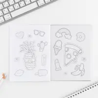 Блокнот раскраска 12 л., 130&times;180 &laquo;Самая яркая&raquo;