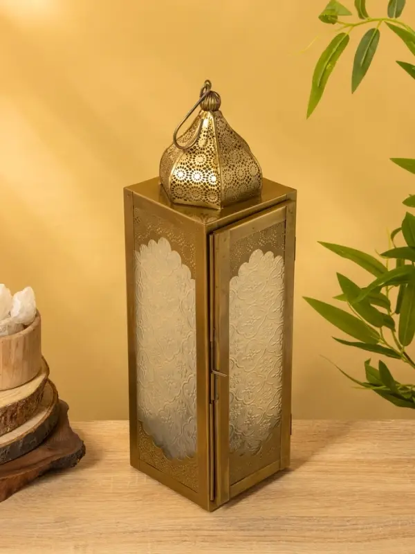 Подсвечник фонарь &laquo;Сокровищница&raquo;, 11&times;12&times;39 см, железо