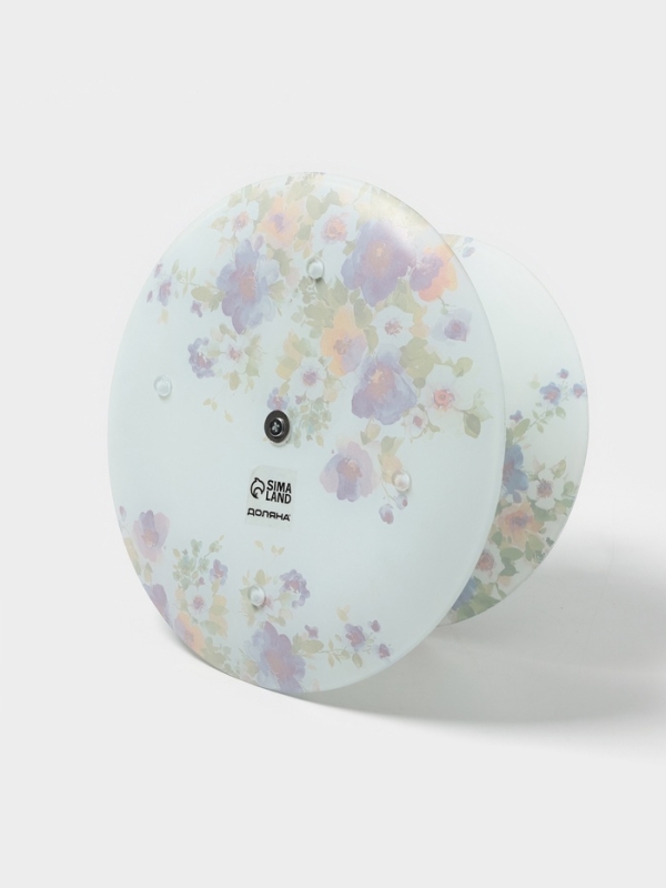 Фруктовница Доляна &laquo;Букет незабудок&raquo;, d=20/25 см, h=24 см, стекло, рисунок