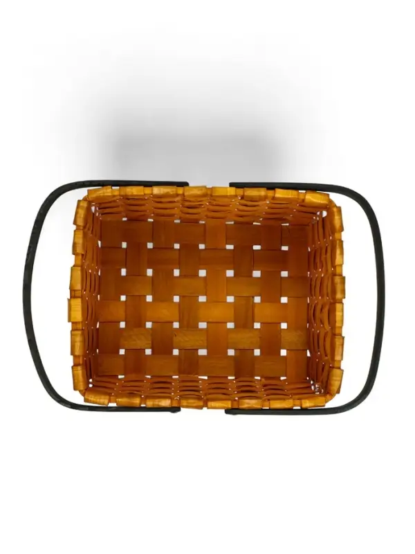 Корзина плетеная  28х23х16 см ручка h=15 см коричневый