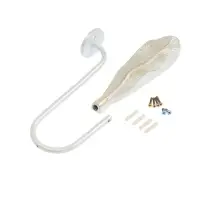 Крючок для штор CAPPIO KS040, цвет белый с золотом, набор 2 шт