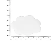 Наклейка тканевая Lunga Calum, L, белая