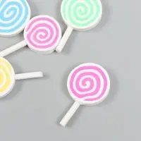 Декор для творчества PVC "Леденец на палочке" МИКС 0,6х2,6х4,4 см