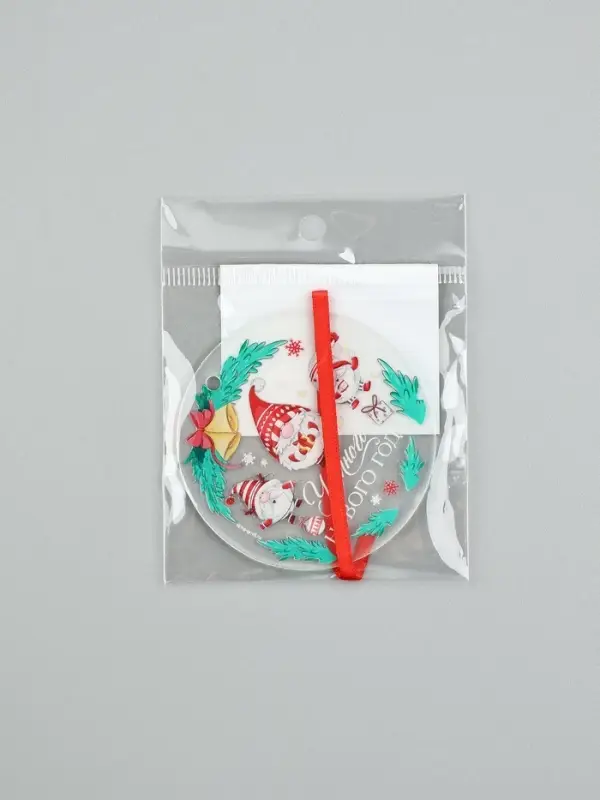 Елочная игрушка &laquo;Уютного Нового года&raquo;, диам. 6 см