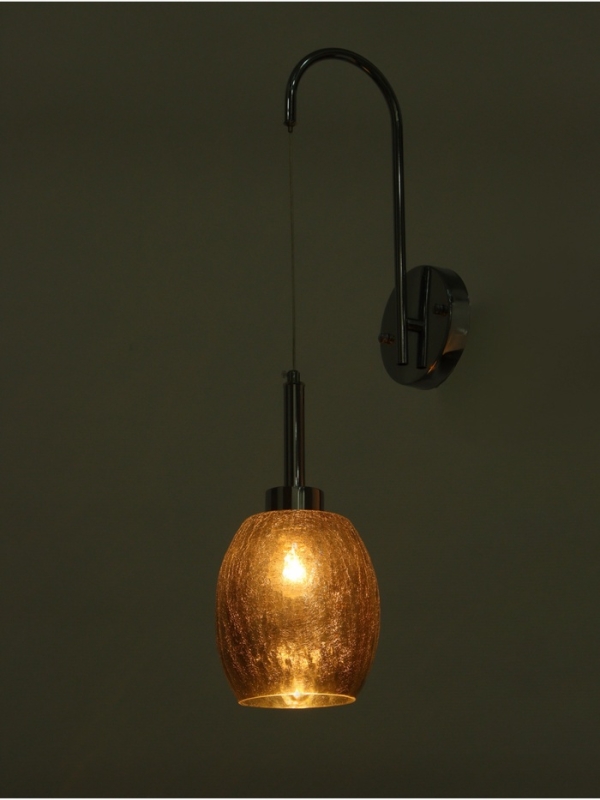 Бра &laquo;Кейти&raquo; 1х40Вт Е27 серебро 23х14х47+80см