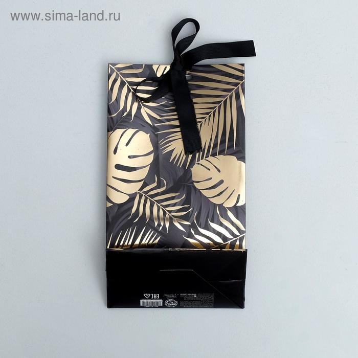 Пакет подарочный с лентой, упаковка, &laquo;Gift for you&raquo;, 13 х 23 х 7 см