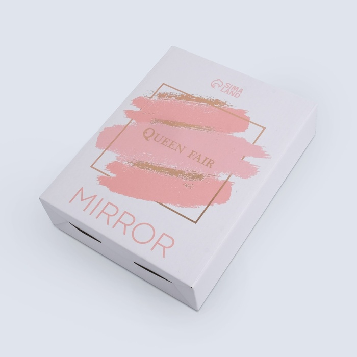 Зеркало на гибкой ножке &laquo;Круг&raquo;, с увеличением, d зеркальной поверхности 15,5 см, цвет медный/белый