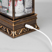 Светодиодная фигура &laquo;Снеговик и пингвин&raquo; 9 &times; 23 &times; 9 см, пластик, батарейки ААх3 (не в комплекте), USB, свечение тёплое белое