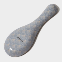 Подставка стеклянная под ложку Доляна &laquo;Золотое перо&raquo;, 23,5&times;8,3 см