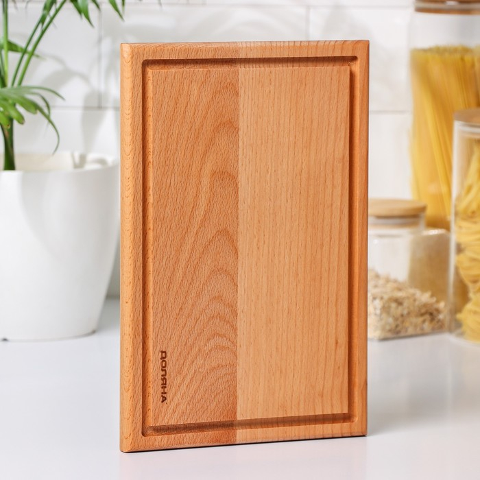 Доска разделочная Доляна &laquo;БУковский&raquo;, 30&times;20&times;2 см, для стейка, бук