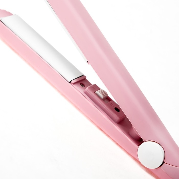 Выпрямитель Luazon LW-27, мини, 25 Вт, керамическое покрытие, 180&deg;C, розовый