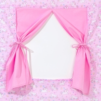 Ширма для кукольного театра &laquo;Единорожки на розовом&raquo;, текстиль, р. 120 &times; 60 см