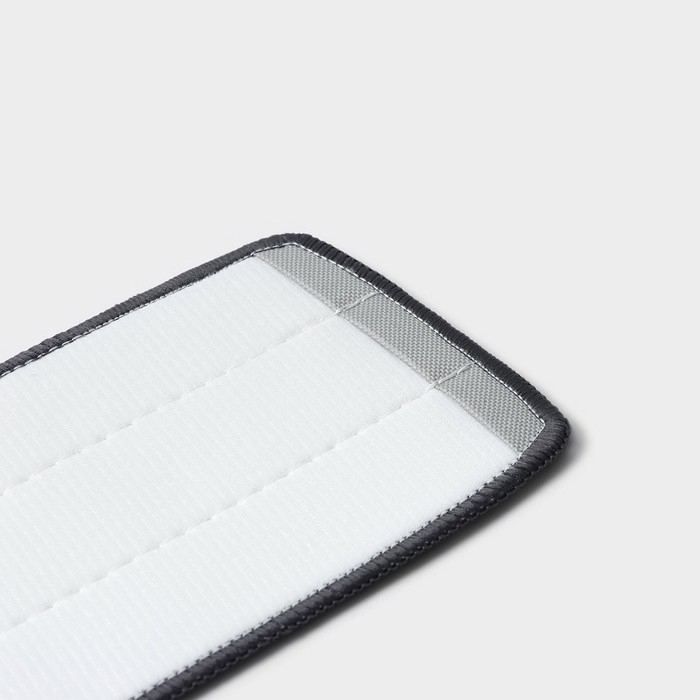 Насадка для швабры Raccoon, на липучке, микрофибра, крепления с 2-х сторон, 32&times;12,5 см