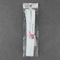 Резинка вязаная, 15 мм, 10 &plusmn; 0,5 м, цвет белый