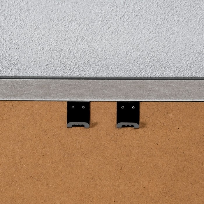 Фоторамка пластик 30х40 см "Двойное сечение" чёрная 42,8х32,8х1 см