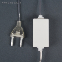 Гирлянда &laquo;Сосулька&raquo; тающая 0.3 м, IP44, прозрачная нить, 18 LED, свечение белое, переливы, 220 В