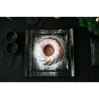 Блюдо фарфоровое для подачи Magistro Pietra lunare, 21&times;21 см, цвет чёрный