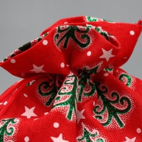 Мешочек подарочный холща &laquo;Дарю тебе&raquo;, ёлки, 16 х 24 см +/- 1.5 см, Новый год