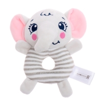 Развивающая погремушка &laquo;Слон&raquo;, цвет серый